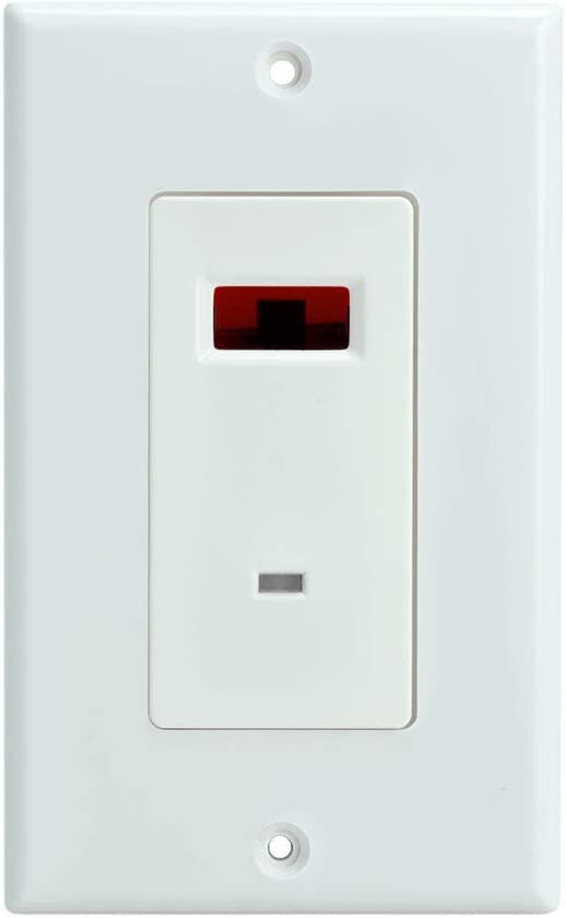 Remote Control IR Repeater Extender Wall Plate for IR Repeater Kits. Our Wired IR Repeater Remote Repeater Allows You to Have a Professional Clean Look and Feel. This is an add on Device to Repeaters