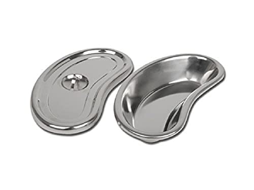 GIMA UPL-063 Stainless Steel Kidney Dish with Lid 247mm x 122mm x 43mm
