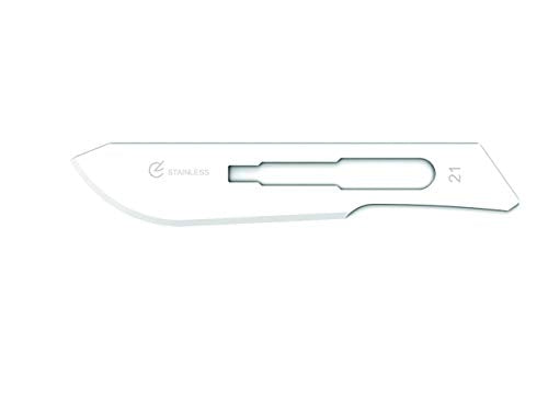 GIMA - Sterile Disposable Stainless Steel Blade No.21 Pack of 100 27025