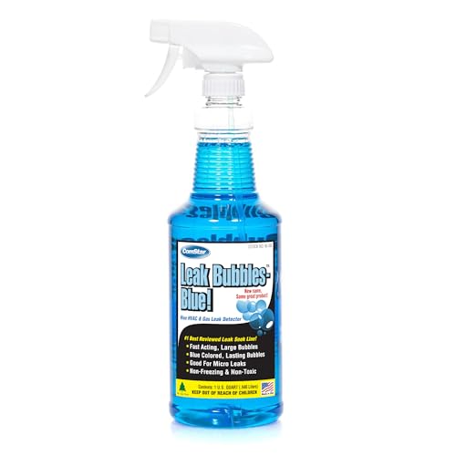 Leak Bubbles Blue 1 qt HVACR, Gas & Tire Leak Detector Spray 1 Quart