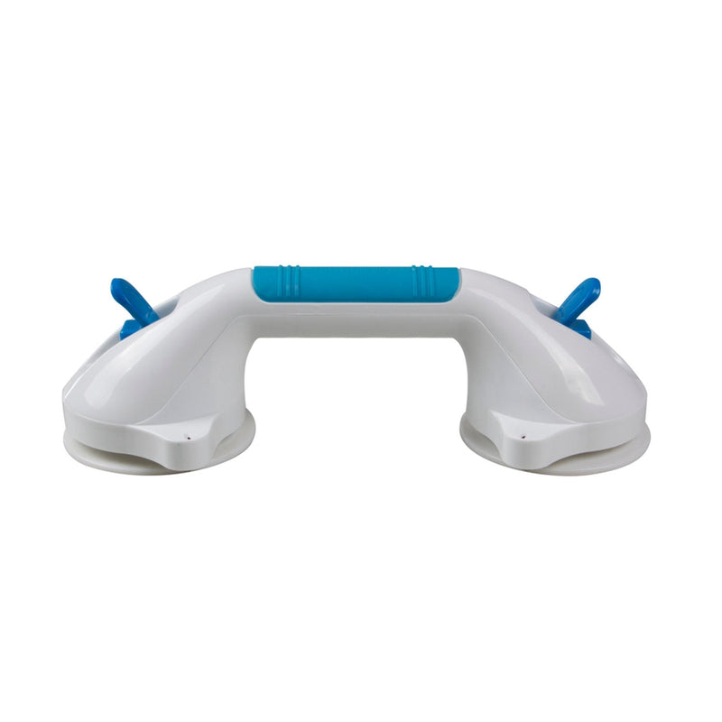 PCP Suction Grip Bathtub and Shower Handle with Color Lock Indicators, White, 12 Inch 12 Inch (Pack of 1)