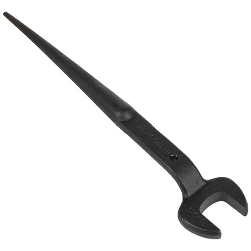 KLEIN TOOLS 3213TT Construction Spud Wrench with Tether Hole, Made in USA, 1-7/16-Inch Nominal Opening, 7/8-Inch Bolt for US Heavy Nut Tetherable