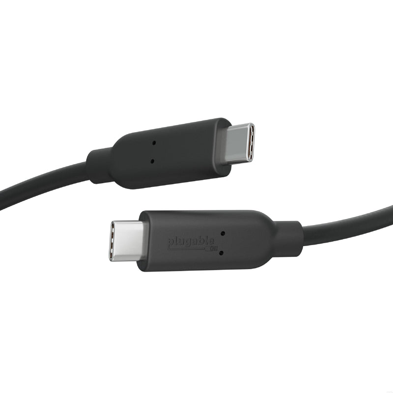 Plugable 10Gbps USB C to USB C Cable, 3.3 feet (1 Meter), 5A, USB-IF Certified, USB 3.1 Gen 2 Type-C - Driverless