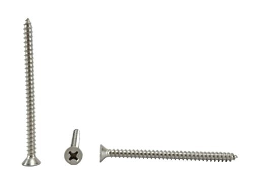 Chenango Supply #6 x 2 Stainless Flat Head Sheet Metal Screws #6 x 2"