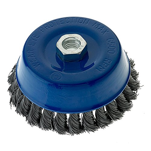 Mercer Industries 189080 - 5" x 5/8"-11 Knot Cup Brush, .020 Carbon Steel Wire