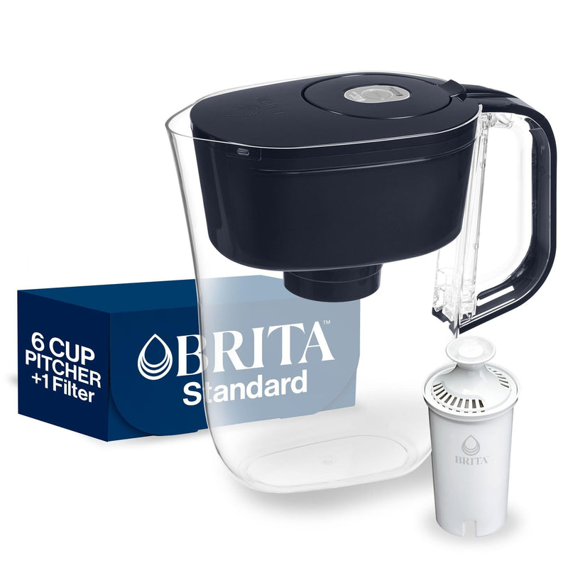 Brita Soho Black Pitcher Water Filtration System