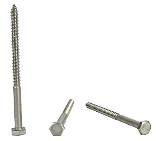 Chenango Supply 5/16 x 4 Stainless Hex Lag Screws 5/16 x 4"