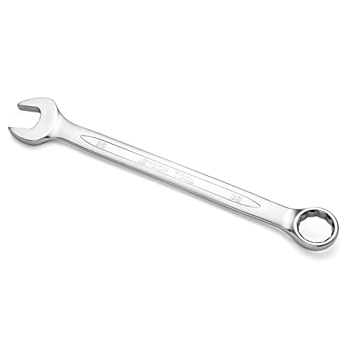 Jetech 36mm Combination Wrench, Metric 12-Point Chrome Vanadium Steel Spanner, Industrial Grade with 15-Degree Offset, Sand Blasted Finish, Heat-Treated Forged Tool