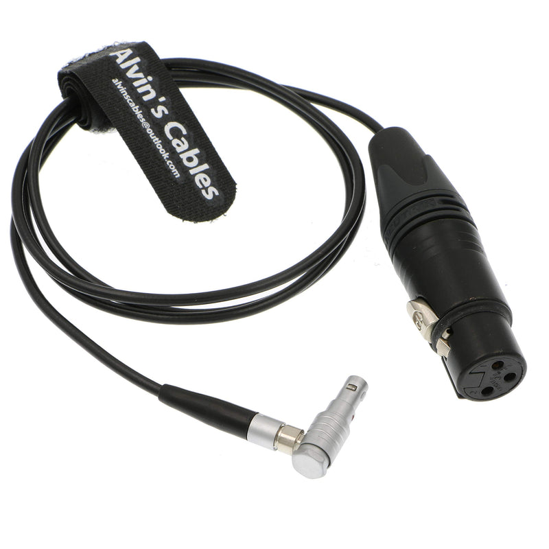 Alvin's Cables Arri Alexa Mini Audio Cable 5 Pin 00 Male to XLR 3 Pin Female right angle 5 pin 1m