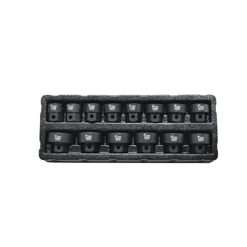 Astro Tools 78214 14pc 1/2" Drive 17-30mm Low Profile Nano Impact Socket Set - No Skips 1/2" Drive Metric (17 - 30 mm)