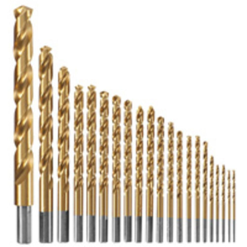 Bosch TI21A 21 pc. Titanium Nitride Coated Metal Drill Bit Set Assorted Sizes Industrial 21-Piece Set