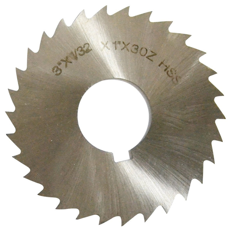HHIP 5071-4710 High Speed Steel Plain Slitting Saw, 5" Diameter, 5/32" Face, 1-1/4" Hole, 5" Diameter 5" Dia x 5/32" Face x 1-1/4" Arbor