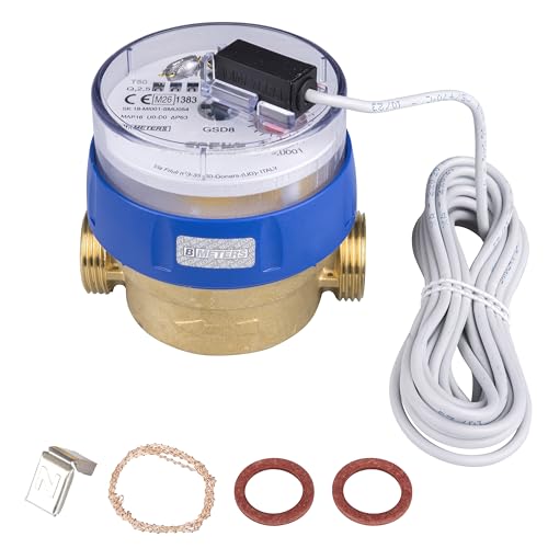 SPEWA Water Meter Q3 = 2.5 Length 80 mm with Pulse Output 1 Litre GSD 8 Cold Water, Calibrated 2026
