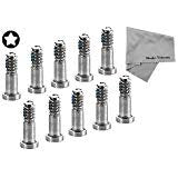 MMOBIEL 10x Bottom Pentalobe 5-Point Screws Compatible with iPhone SE 2020/8/8 Plus/7/7 Plus/6S/6S Plus/6/6 Plus/5S/5 - Silver