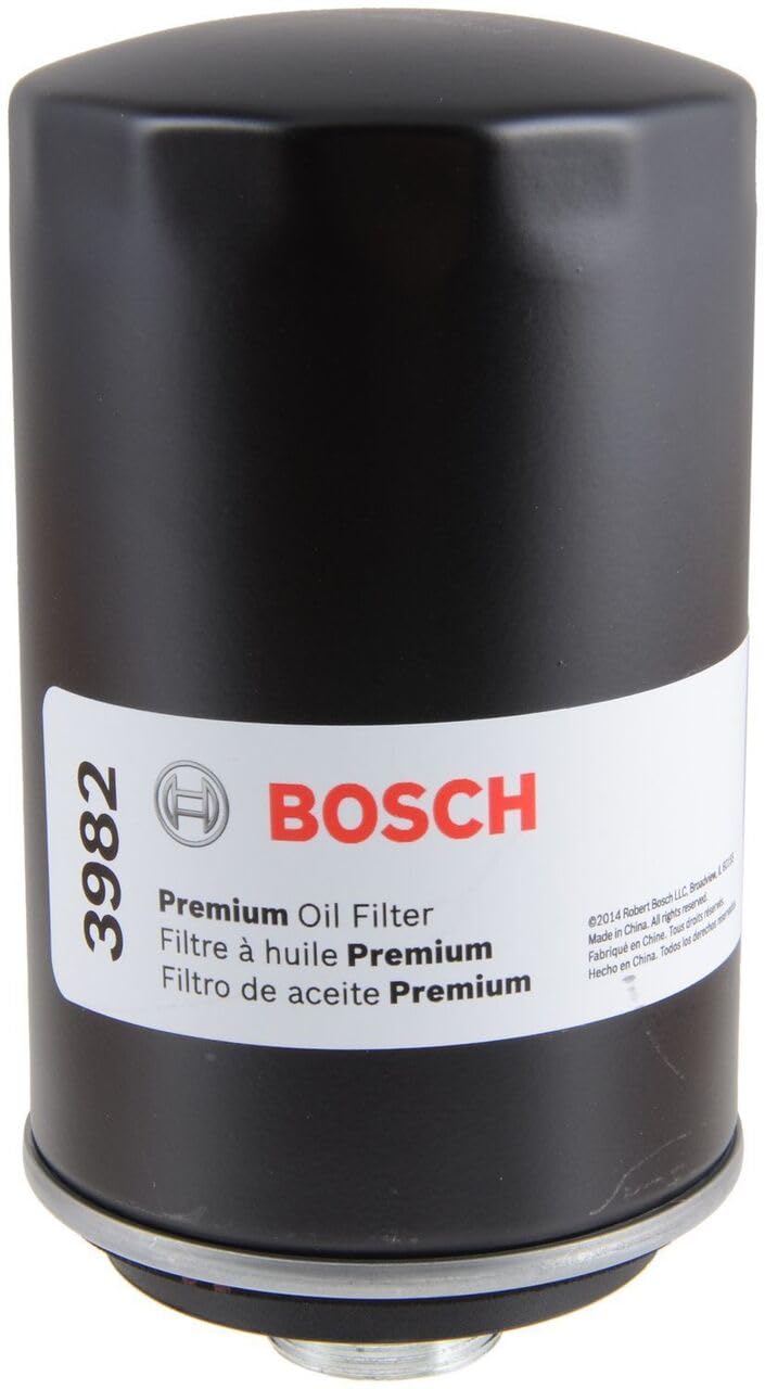 BOSCH 3982 Premium Oil Filter with FILTECH Filtration Technology - Compatible with Select Audi A3, A4, allroad, A5, A6, Q3, Q5, TT; Volkswagen Beetle, CC, Eos, GTI, Jetta, Passat, Tiguan + More