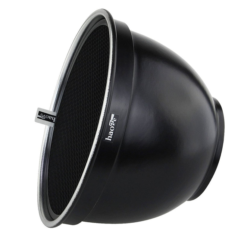 Haoge 7" Standard Reflector Diffuser with 60 Degree Honeycomb Grid for Balcar Alien Bees Alienbees Paul C Buff Einstein White Lightning Studio Light Strobe Monolight Flash