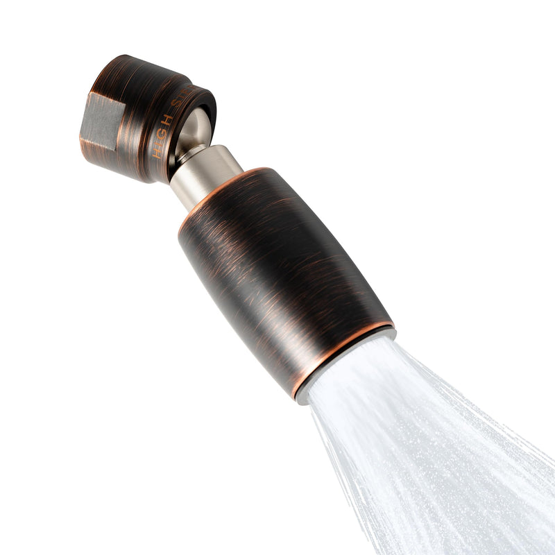 High Sierra® - CLASSIC™ Solid Lead-Free Metal 1.8 GPM Award Winning. Low Flow Shower Head. Patented Nozzle Never Clogs - Oil Rubbed Bronze Finish