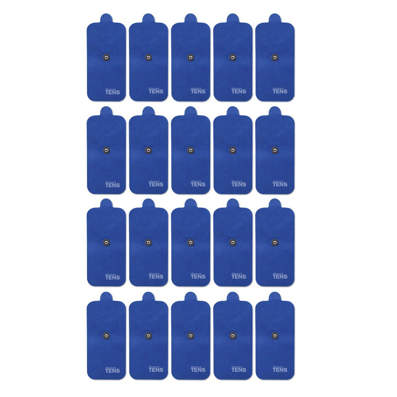 Discount TENS – HiDow Compatible Replacement TENS Electrodes, Premium XL 2x4 Inch Snap Pads, Ten Pairs (20 Pads) of Durable Reusable Electrode Pads for TENS Units, EMS Muscle Stimulators and Massagers 10 Pair (20 Pads)