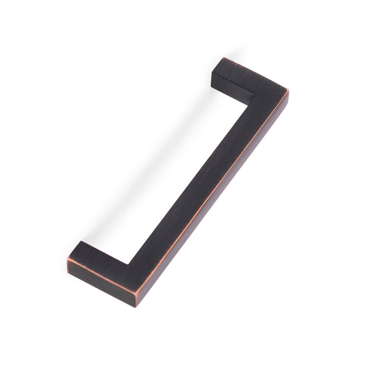 BirdRock Home Square Contemporary Handle - Oil Rubbed Bronze - 10 Pack - 3.75 Inch Kitchen Cupboard Furniture Cabinet Hardware Drawer Dresser Pull Trad 10 Pieces