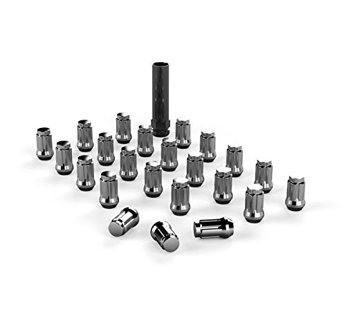 TeraFlex 1050816 Spline Drive Lug Nut Kit (1/2"x20 Chrome - 23 pcs) 1/2 inches x 20