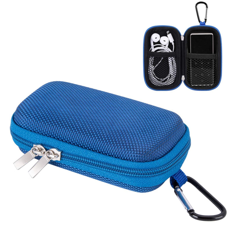 AGPTEK MP3 Player Case for 1.8inch MP3 Player, for DODOSOUL/for ZOOAOXO/for Hotechs./for MAJORITY/for Conrain/for Xidehuy/for AiMoonsa/for Xidehuy/for Dyzeryk/for JOLIKE, with Metal Carabiner Clip For 1.8'' MP3 Player Blue