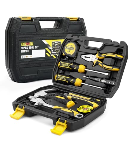 DOWELL Small Tool Kit, Tool Set for Home, Dorm 10 PCS