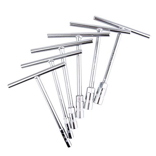 Tusk Compact ATV/MX T-Handle Wrench Set Metric 6, 8, 10, 12, 13, 14mm CR-V Steel Professional