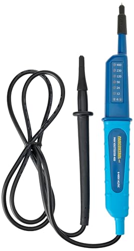 Kopp Voltage Detector with LED Display with Push Lock 400 (Pack of 1) – Yellow/Black, 324203013 voltage tester
