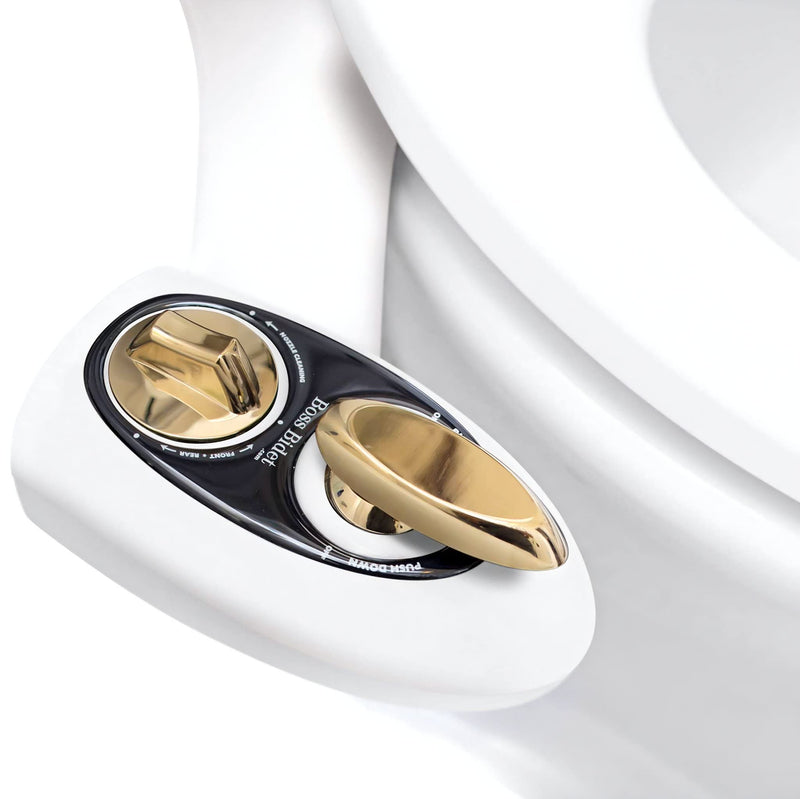 Bold White Gold – Non electric bidet attachment for your toilet seat – Water Sprayer, Save your Money on toilet paper and Reduce Waste