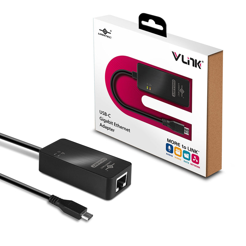 VLink USB-C Gigabit Ethernet Adapter (CB-CU300GNA) USB-C to Gigabit Ethernet