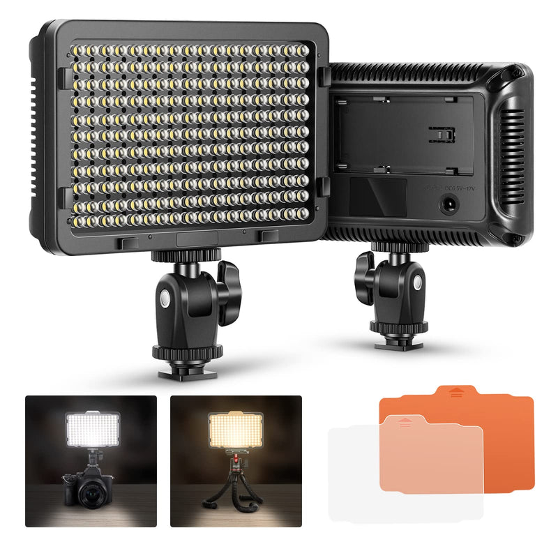 Neewer on Camera Video Light Photo Dimmable 176 LED Panel with 1/4" Thread for Canon, Nikon, Sony and Other DSLR Cameras, 5600K (Battery Not Included) PT-176S