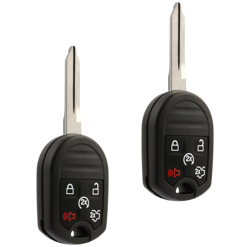 Car Key Fob Keyless Entry Remote Start fits Ford, Lincoln, Mercury, Mazda (CWTWB1U793 5-btn) - Guaranteed to Program 5-btn rs