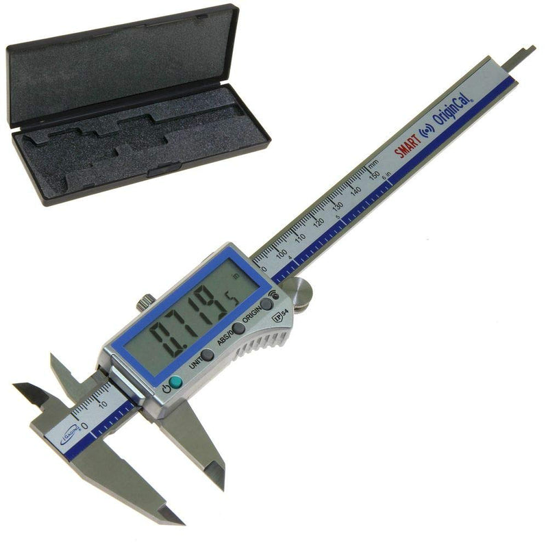 iGaging Digital Electronic Caliper Absolute Origin Smart Bluetooth Connectivity - IP54 Protection/Extreme Accuracy (100-700-B06) 100-700-B06