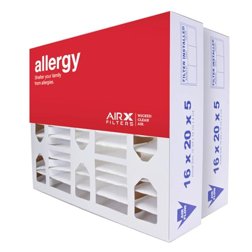 AIRx Filters 16x20x5 Furnace AC Filter MERV 11 Allergy 16x20x5