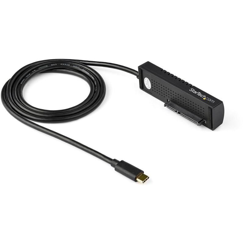 StarTech SATA to USB-C Cable, USB 10Gbps to 2.5in and 3.5in SATA I II III Hard Drive Adapter, External Converter for SSD or HDD Data Transfer USB C 10 Gps