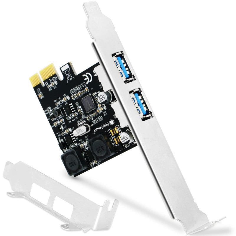 2-Ports Superspeed 5Gbps USB 3.0 PCI Express Expansion Card for Windows, MAC OS X and Linux Desktop PCs, Built in Self-Powered Technology, No Need Additional Power Supply (FS-U2S-Pro) FS-U2S-Pro