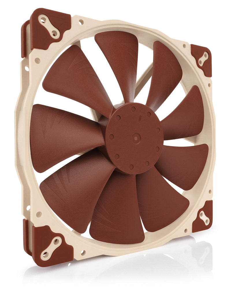 Noctua NF-A20 PWM, 4-Pin Premium Quiet Fan, 200mm, Brown | High air flow, low noise, 30 mm fan, for PC & electronics cooling, large accessory set, 800RPM 4-pin PWM