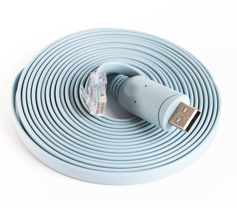 USB Console Cable for Cisco Router Cable Ftdi Chipset USB to Rj45 Adapter Cable for Laptops in Windows, Mac, Linux(12ft)