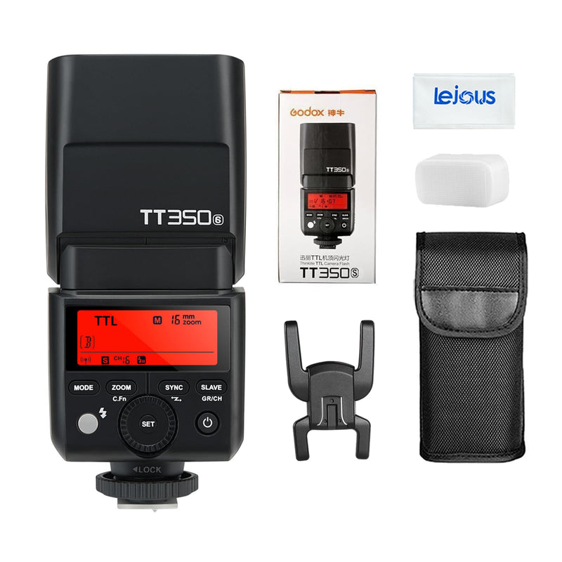 Godox TT350S Mini TTL Flash for Somy Cameras, 2.4G Wireless 1/8000s HSS Flash Speedlight Compatible with Sony A7II A7RII A7III A7SII A6000 A6500 A6400 A6300