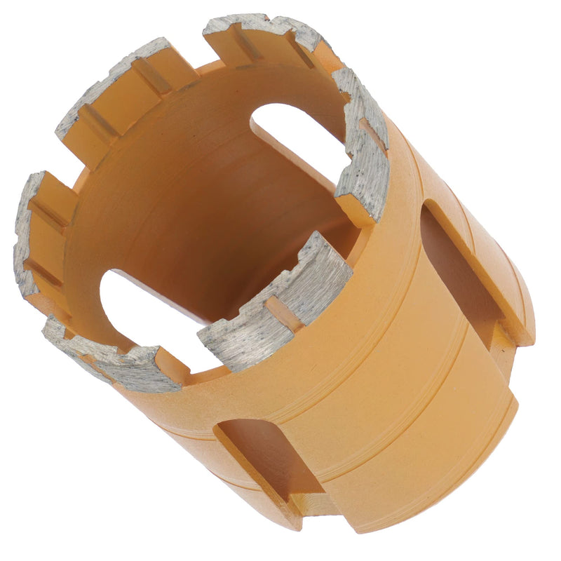 Prodiamant Premium Diamond, Core Drill for Masonry, orange | 6 diamond segments, long service life, 60 mm usable length, fast drilling in masonry, brick and concrete 68mm