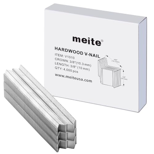 meite Picture Frame Nails 10mm(3/8-Inch) Length Hardwood V Nails 4,000 Pcs 10mm (3/8-Inch) 1 box