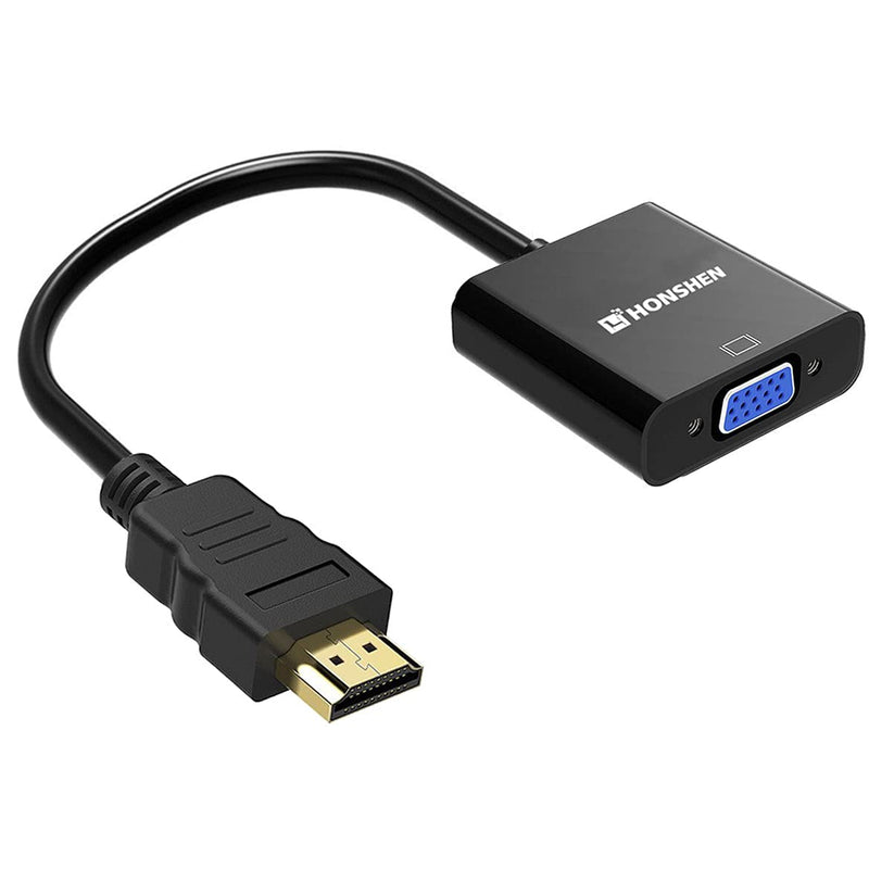 HDMI to VGA 1080P HDMI Male to VGA Female Video Converter Adapter Cable for PC Laptop HDTV Projectors and Other HDMI Input Devices Blue