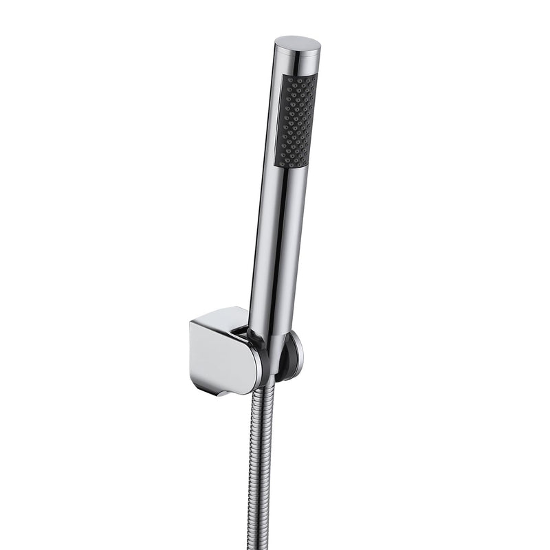KES Bathroom Handheld Shower Head with Extra Long Hose and Bracket Holder Shower Wand Polished SUS304 Stainless Steel, LP150-PS Single Function Polished Steel