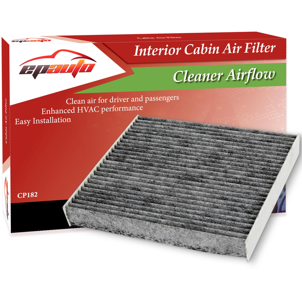 EPAuto CP182 (CF11182) Replacement for Honda Premium Cabin Air Filter includes Activated Carbon 4.7" x 2.4" x 0.5"