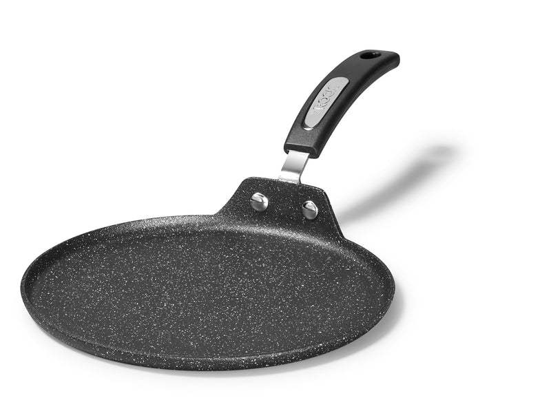 Starfrit The Rock 26cm (10") Non-Stick Multi Pan - Tawa - Durable Forged Aluminum - Oven Safe - PFOA Free - Easy to Clean - Black 10 inches 10" Multi Pan Fry pan