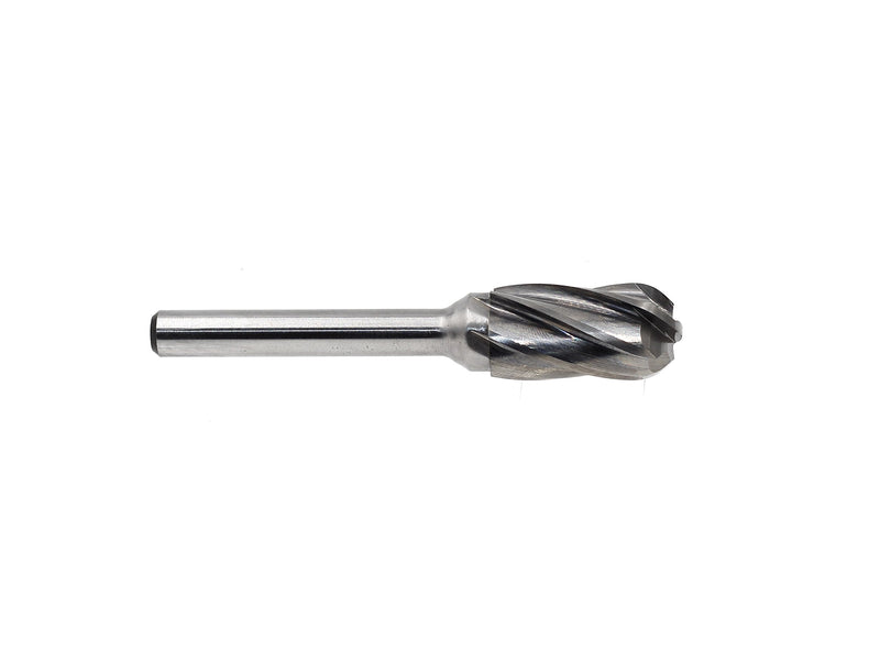 Carbide Burr - SC5-NF Aluma Cut Carbide Rotary Burr Bits File for Aluminum 1/4 Inch Shank Die Grinders, 1/2 Inch Head Diameter, 1 inch Flute length, Cylindrical Shape with Radius End, 1pcs