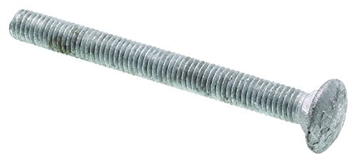 Prime-Line 9063837 Carriage Bolts, 3/8 in.-16 X 4 in., A307 Grade A Hot Dip Galvanized Steel (25 Pack)
