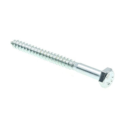 Prime-Line 9055135 Hex Lag Screws, 1/4 in. X 3 in., A307 Grade A Zinc Plated Steel (100 Pack) 1/4 in. -20
