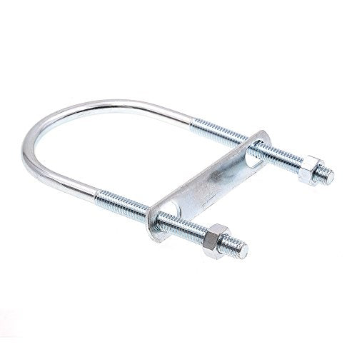 Prime-Line 9072102 U-Bolts, Round Bend Long Tangent, 5/16 in.-18 X 2-1/2 in. X 5-3/16 in. for 2 in. Pipe, Zinc Plated Steel (10 Pack) 5/16 in. -18
