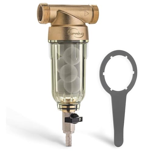 iSpring WSP-100SL Spin Down Sediment Filter, Sediment Buster, 100 Micron Siliphos 100 Microns